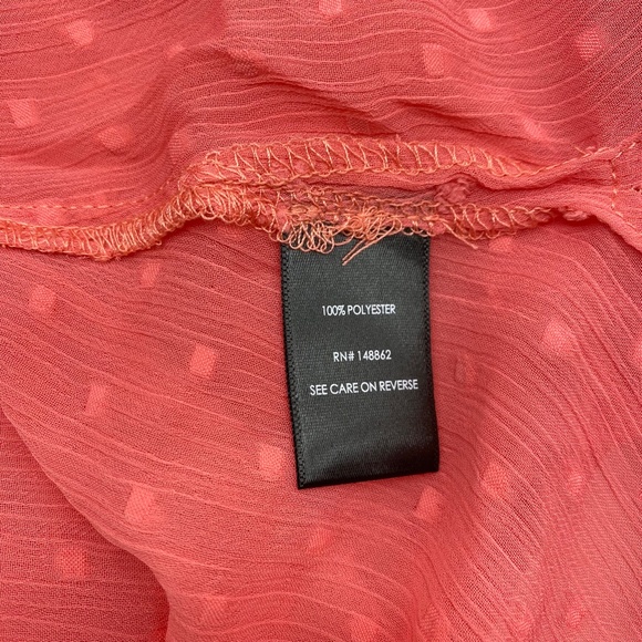 Torrid Women’s Plus Size Coral Pink Hi-Lo Clip Dot Open Kimono Sizes 1X 2X 3X 4X - Picture 10 of 14